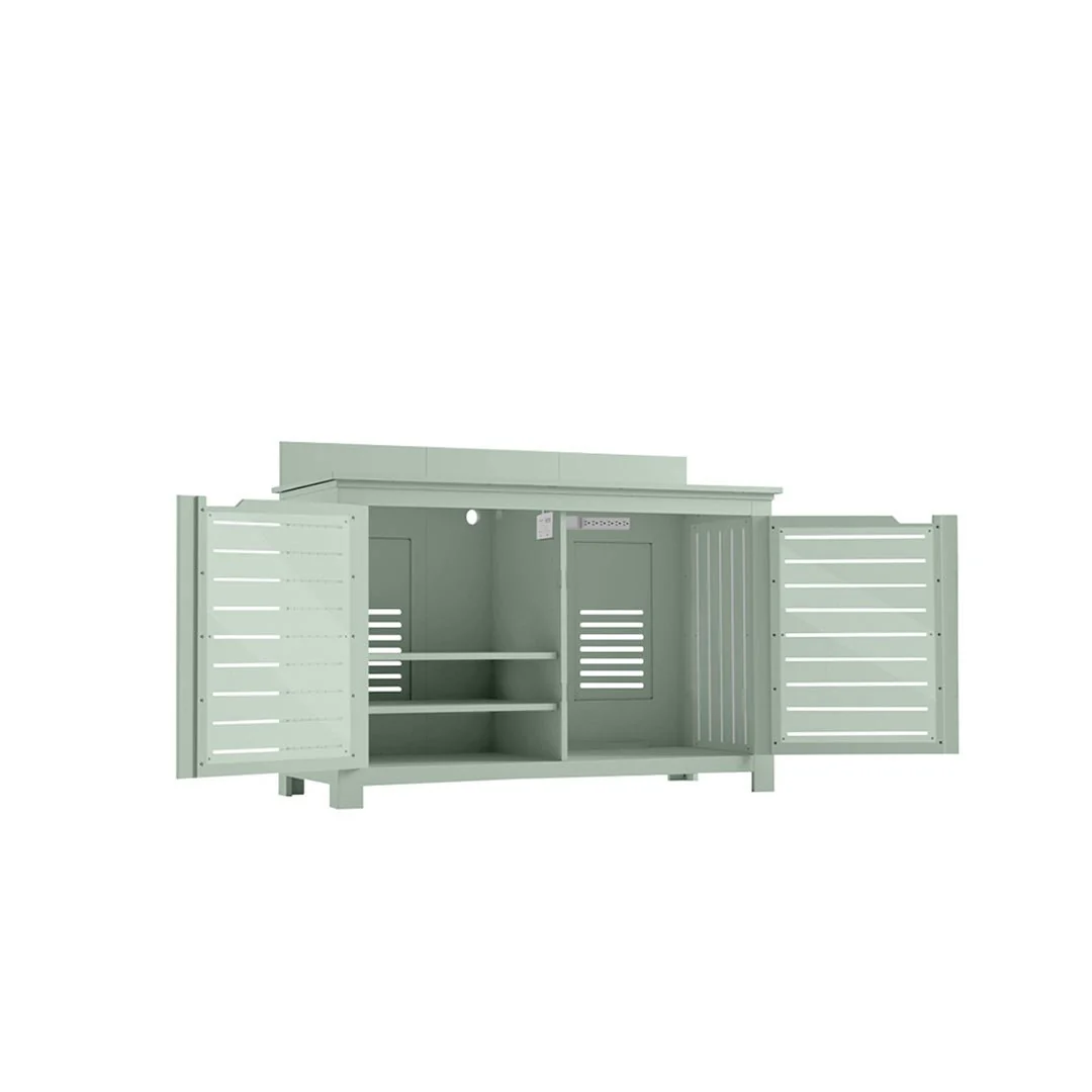 Ledge Lounger Mainstay Bar Credenza - Outdoor Entertainment Center - Image 25