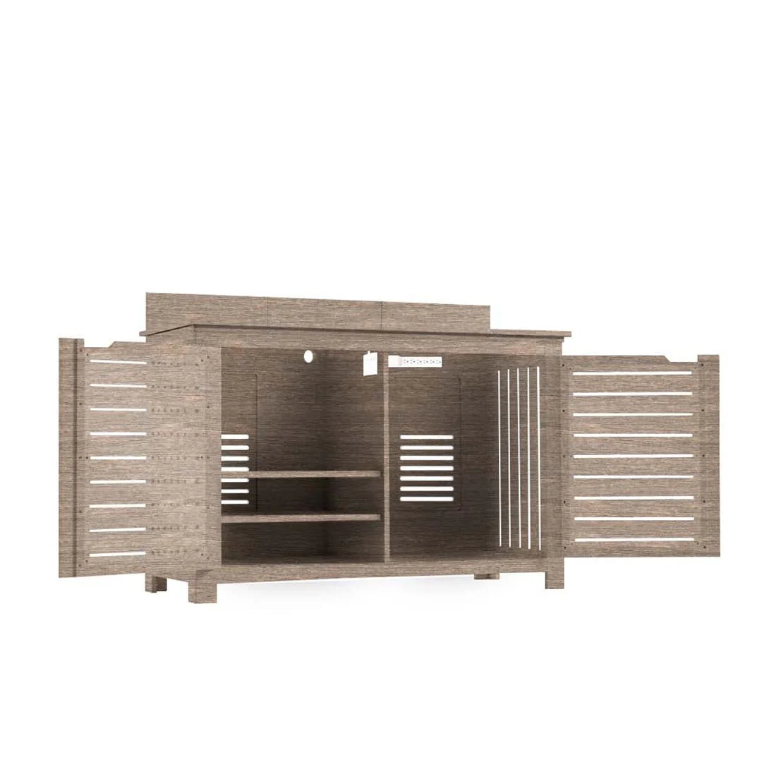 Ledge Lounger Mainstay Bar Credenza - Outdoor Entertainment Center - Image 30