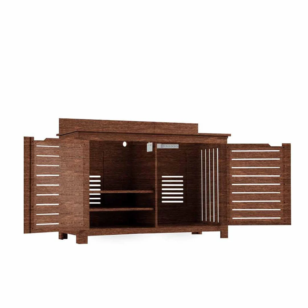 Ledge Lounger Mainstay Bar Credenza - Outdoor Entertainment Center - Image 31