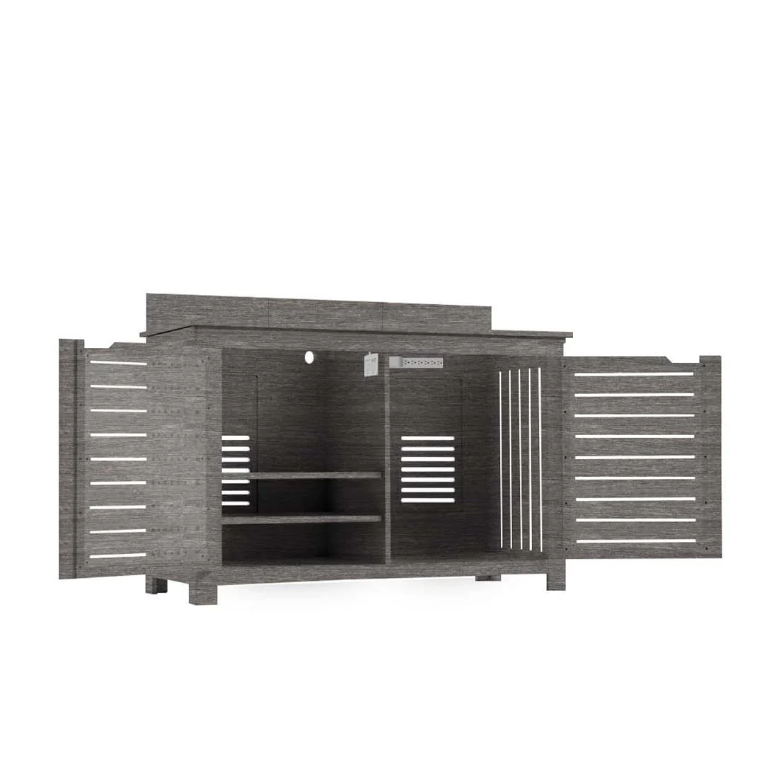 Ledge Lounger Mainstay Bar Credenza - Outdoor Entertainment Center - Image 33