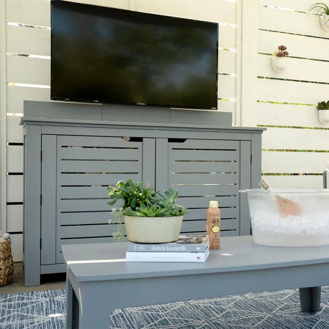 Ledge Lounger Mainstay Bar Credenza - Outdoor Entertainment Center - Image 7