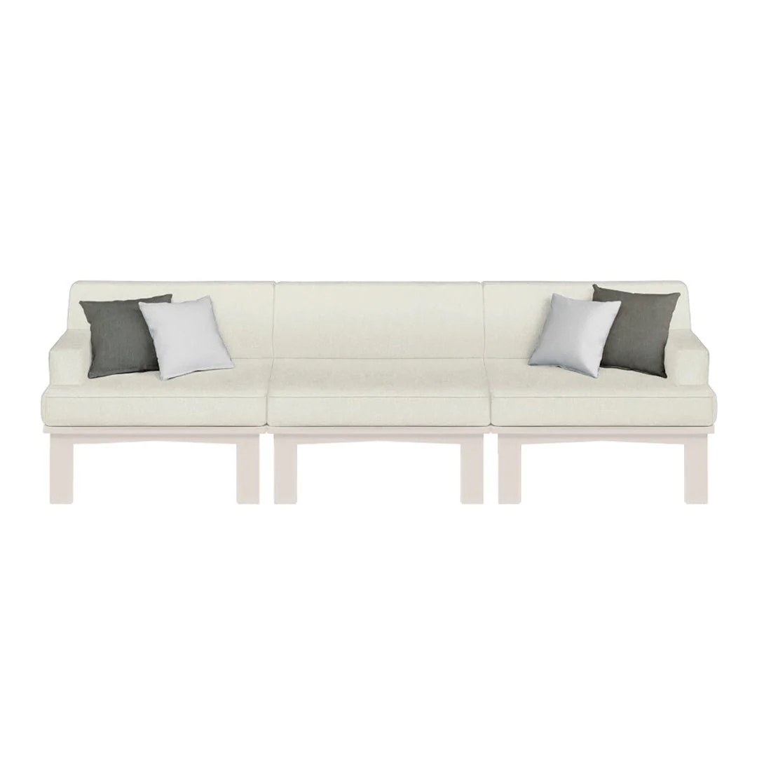Ledge Lounger Mainstay Sectional 3 Piece Sofa - Patio Furniture Set - Image 11