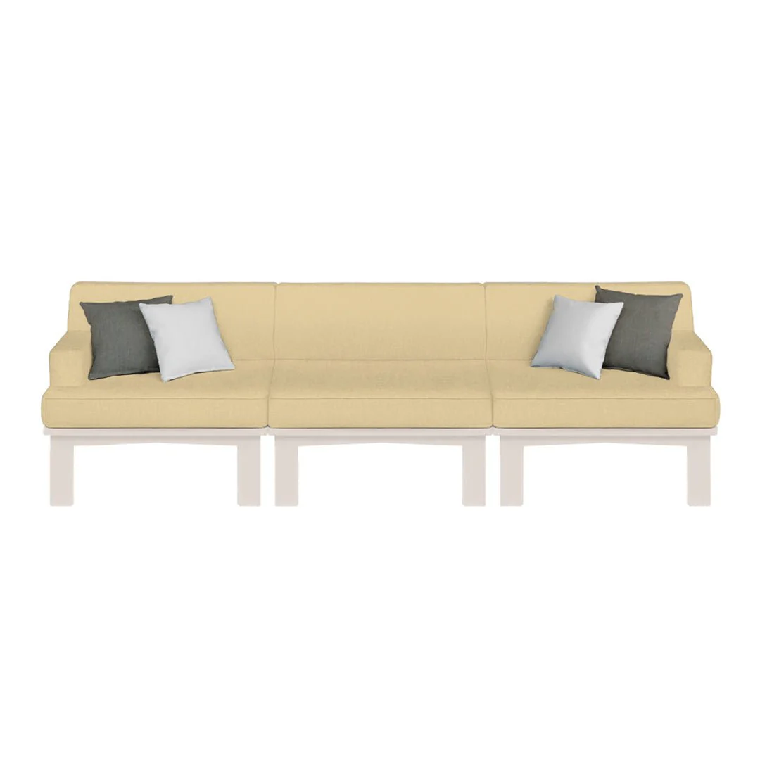 Ledge Lounger Mainstay Sectional 3 Piece Sofa - Patio Furniture Set - Image 12
