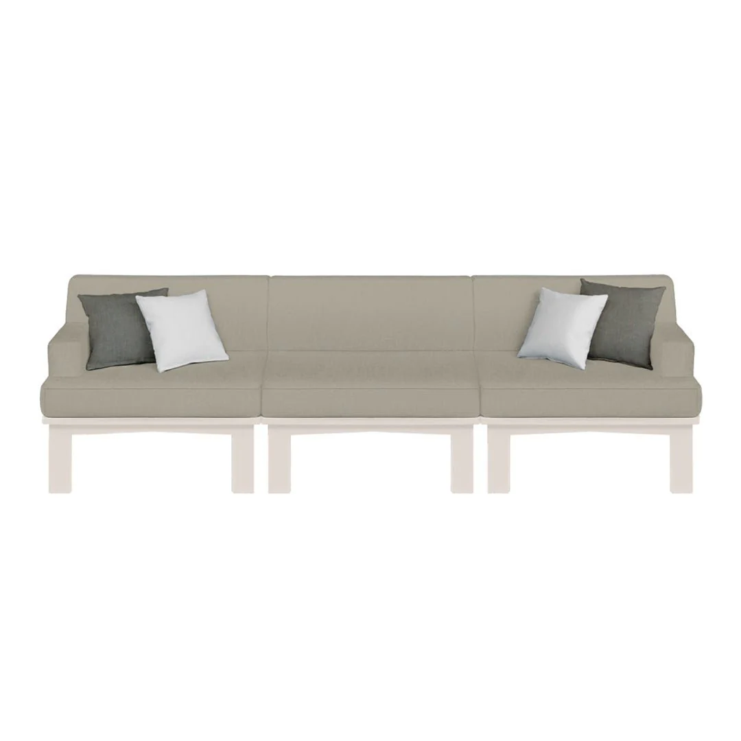 Ledge Lounger Mainstay Sectional 3 Piece Sofa - Patio Furniture Set - Image 13