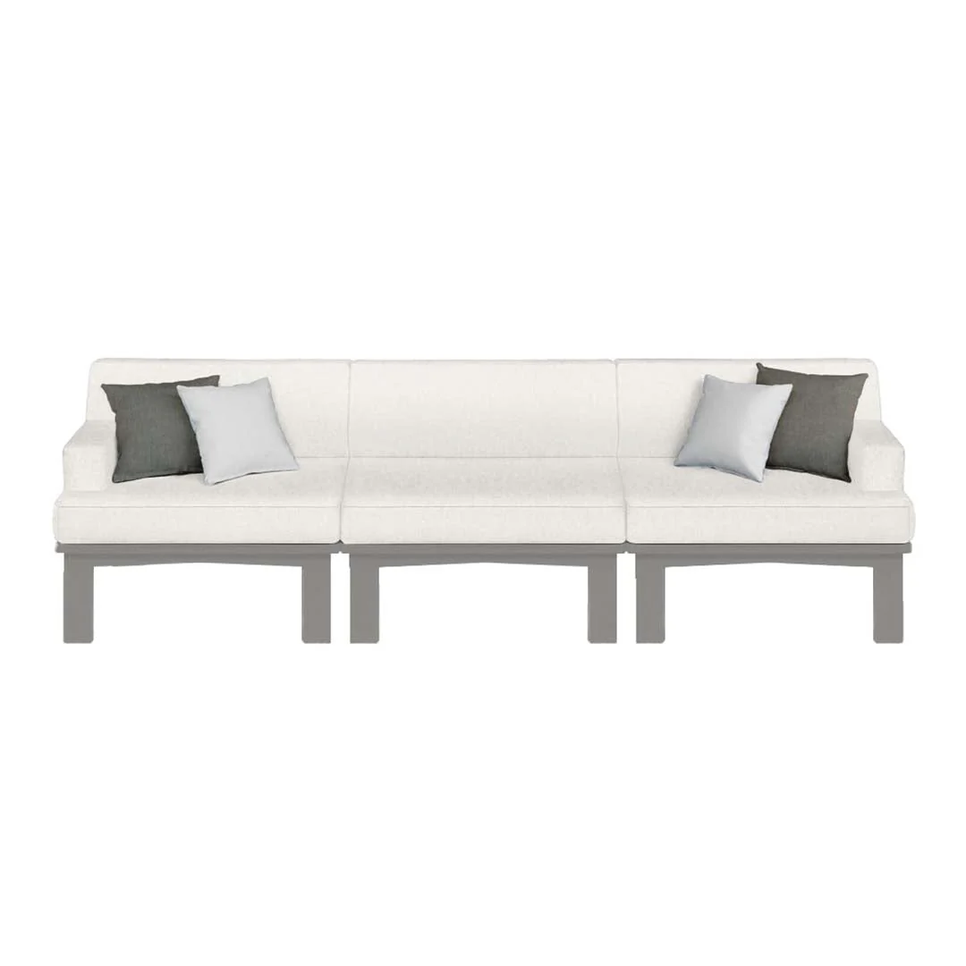 Ledge Lounger Mainstay Sectional 3 Piece Sofa - Patio Furniture Set - Image 16
