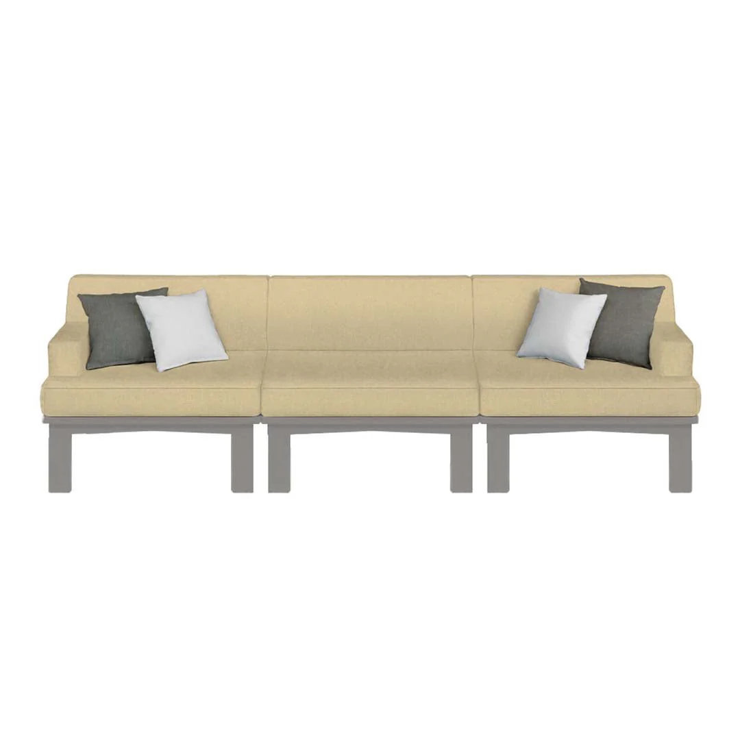 Ledge Lounger Mainstay Sectional 3 Piece Sofa - Patio Furniture Set - Image 18