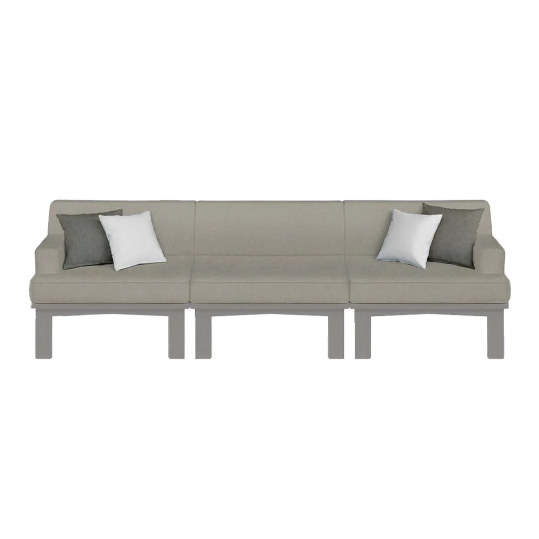 Ledge Lounger Mainstay Sectional 3 Piece Sofa - Patio Furniture Set - Image 19