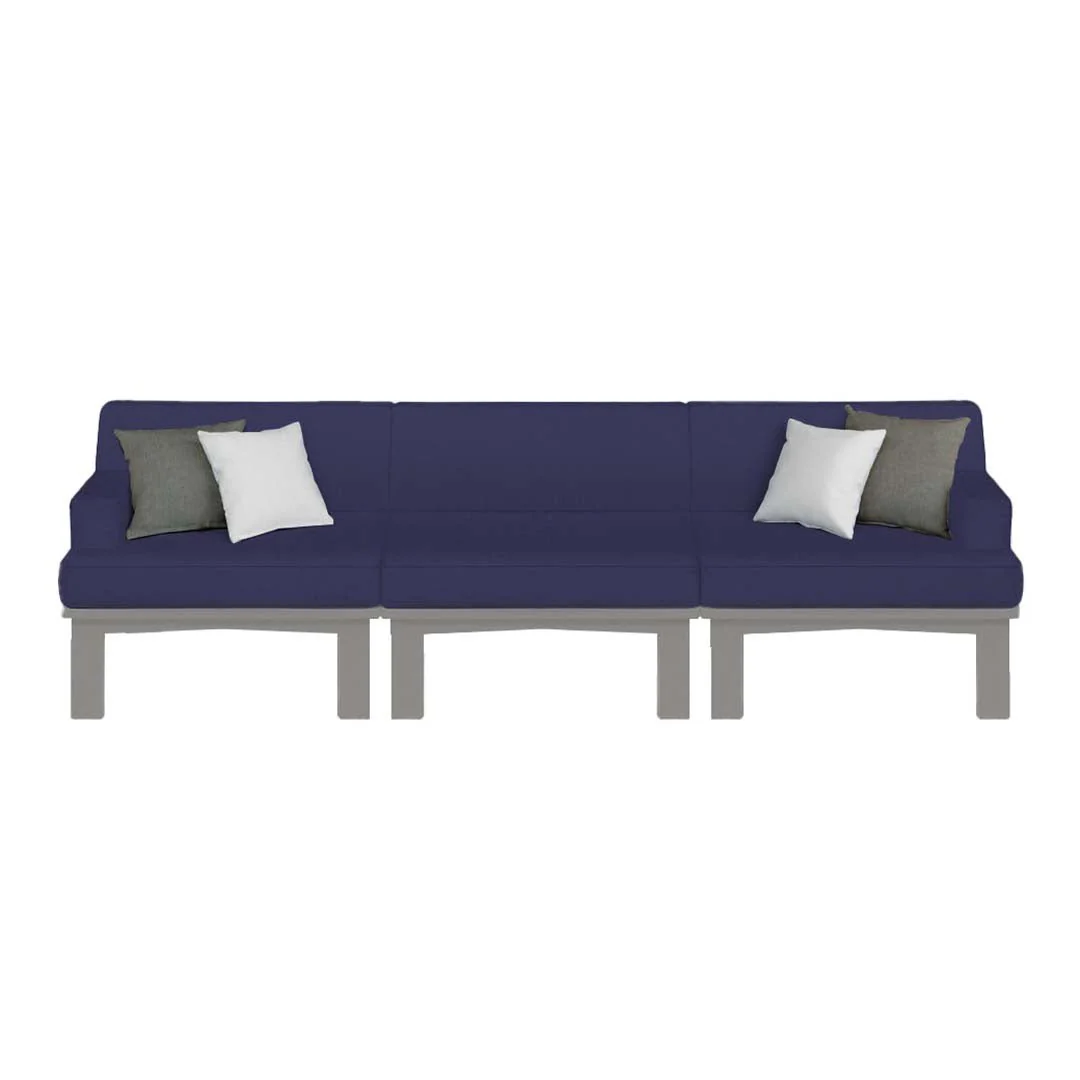 Ledge Lounger Mainstay Sectional 3 Piece Sofa - Patio Furniture Set - Image 21
