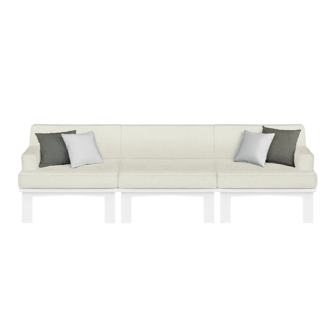 Ledge Lounger Mainstay Sectional 3 Piece Sofa - Patio Furniture Set - Image 5