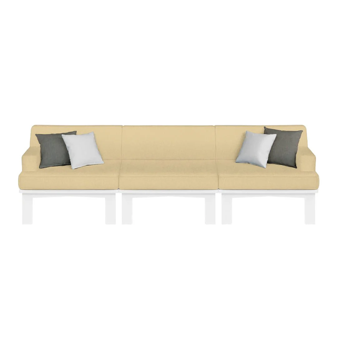 Ledge Lounger Mainstay Sectional 3 Piece Sofa - Patio Furniture Set - Image 6