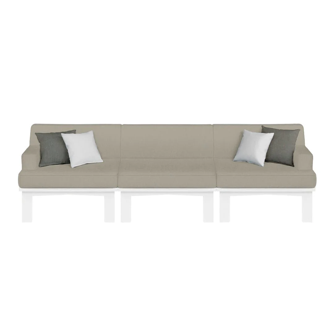 Ledge Lounger Mainstay Sectional 3 Piece Sofa - Patio Furniture Set - Image 7