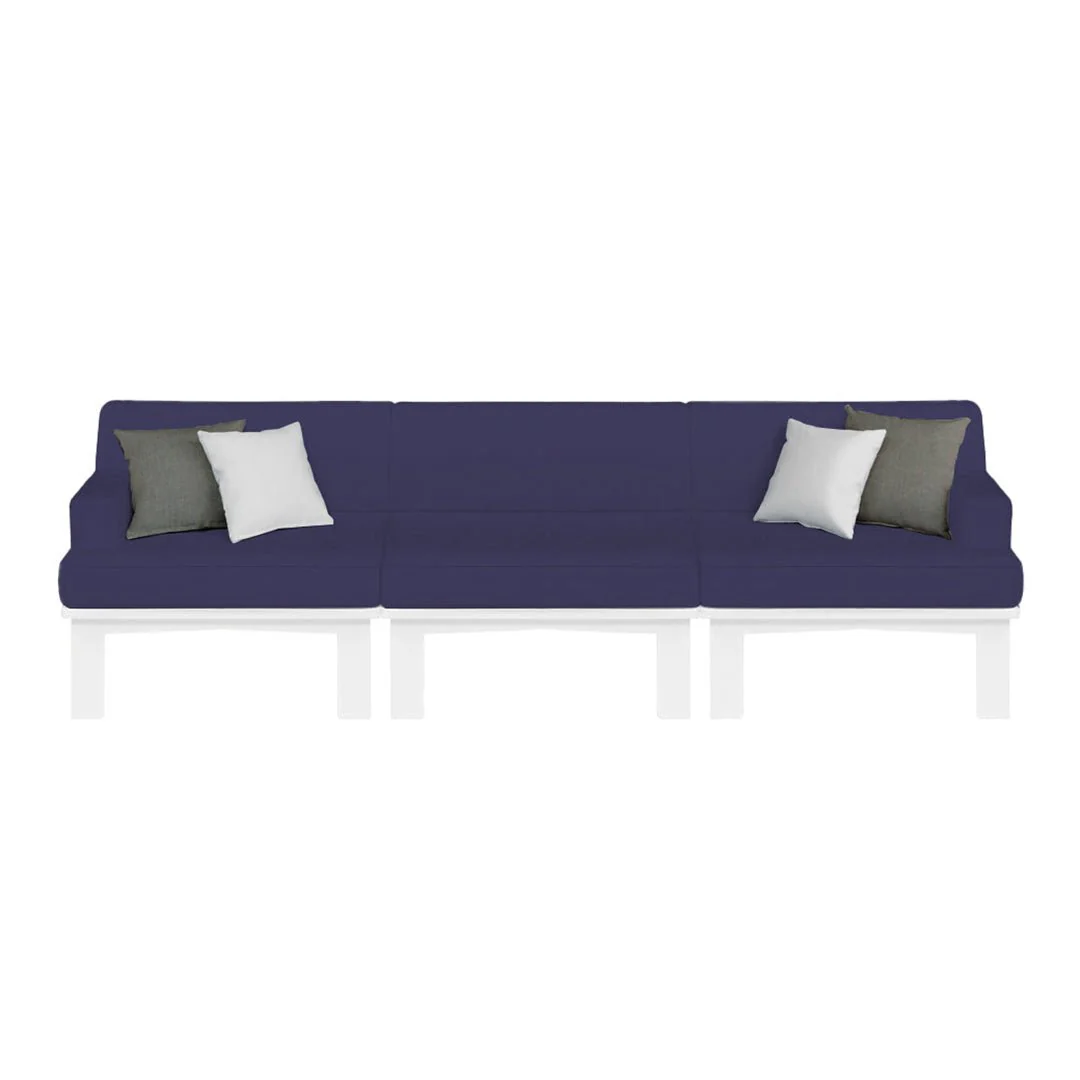 Ledge Lounger Mainstay Sectional 3 Piece Sofa - Patio Furniture Set - Image 9
