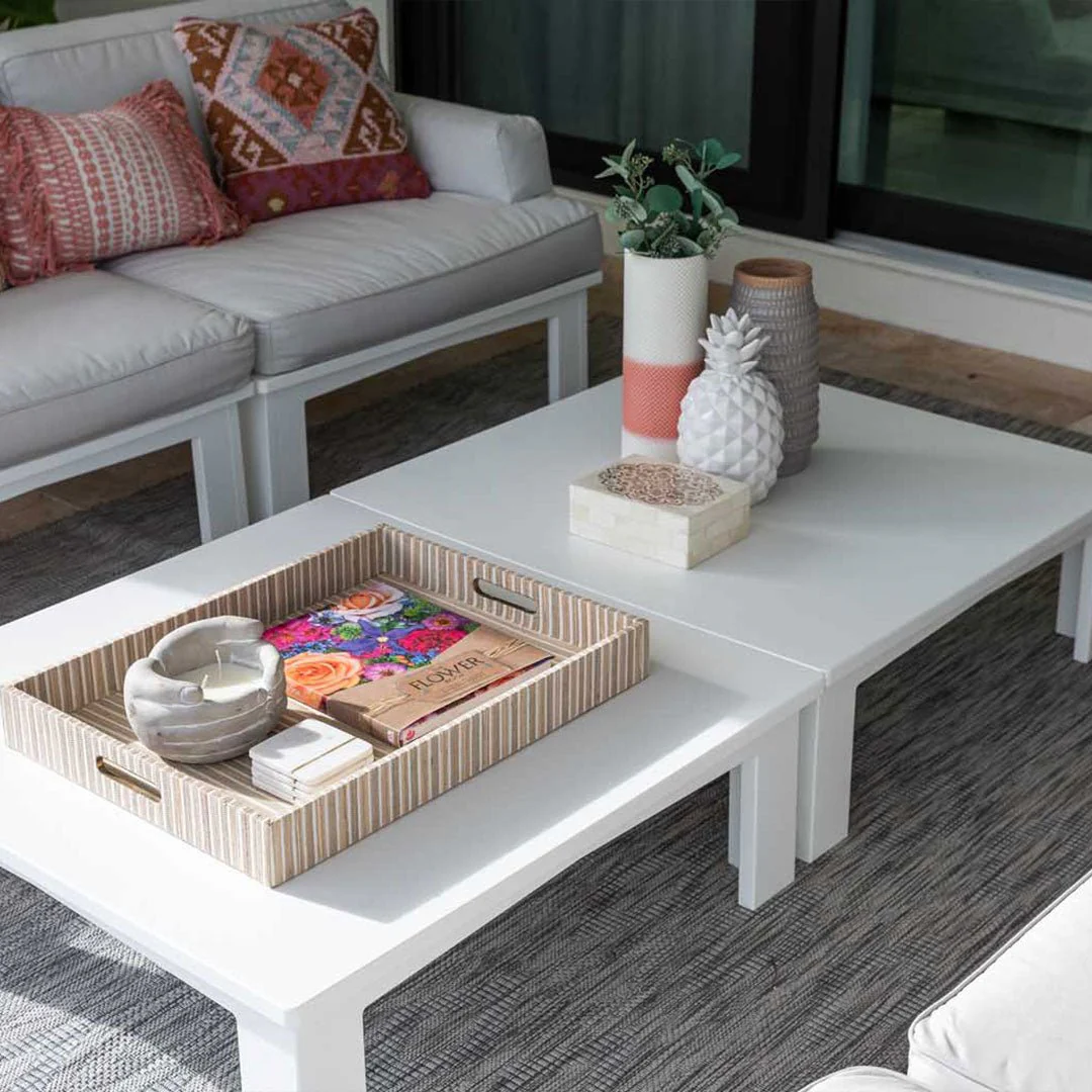 Ledge Lounger Mainstay Square Coffee Table - Patio Table - Image 3