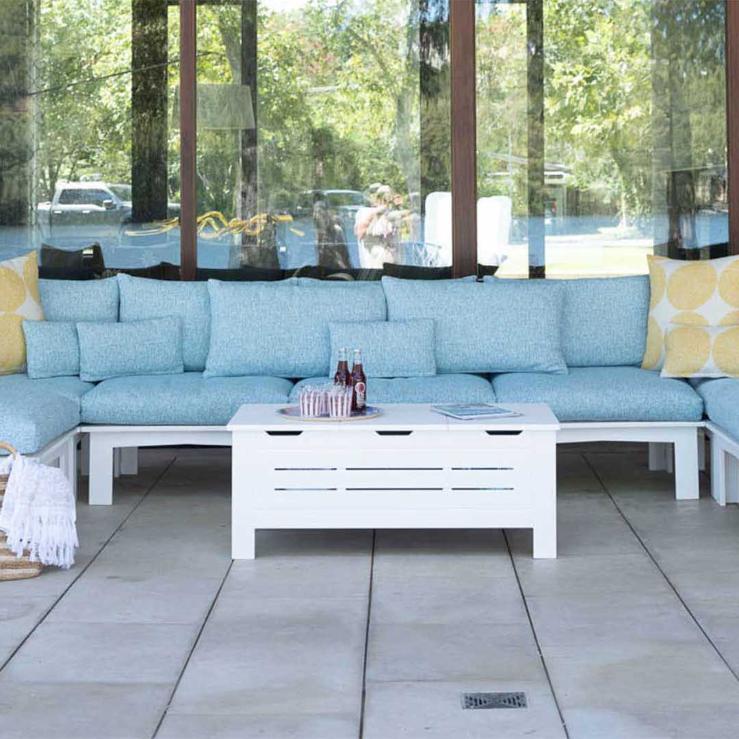 Ledge Lounger Mainstay Storage Coffee Table - Patio Table - Image 7