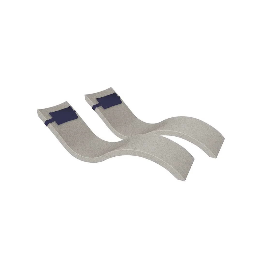 Ledge Lounger Outdoor Escape Bundle - In-Pool & Patio Furniture (2 Signature Chaise Loungers & 2 Headrest Pillows) - Image 26