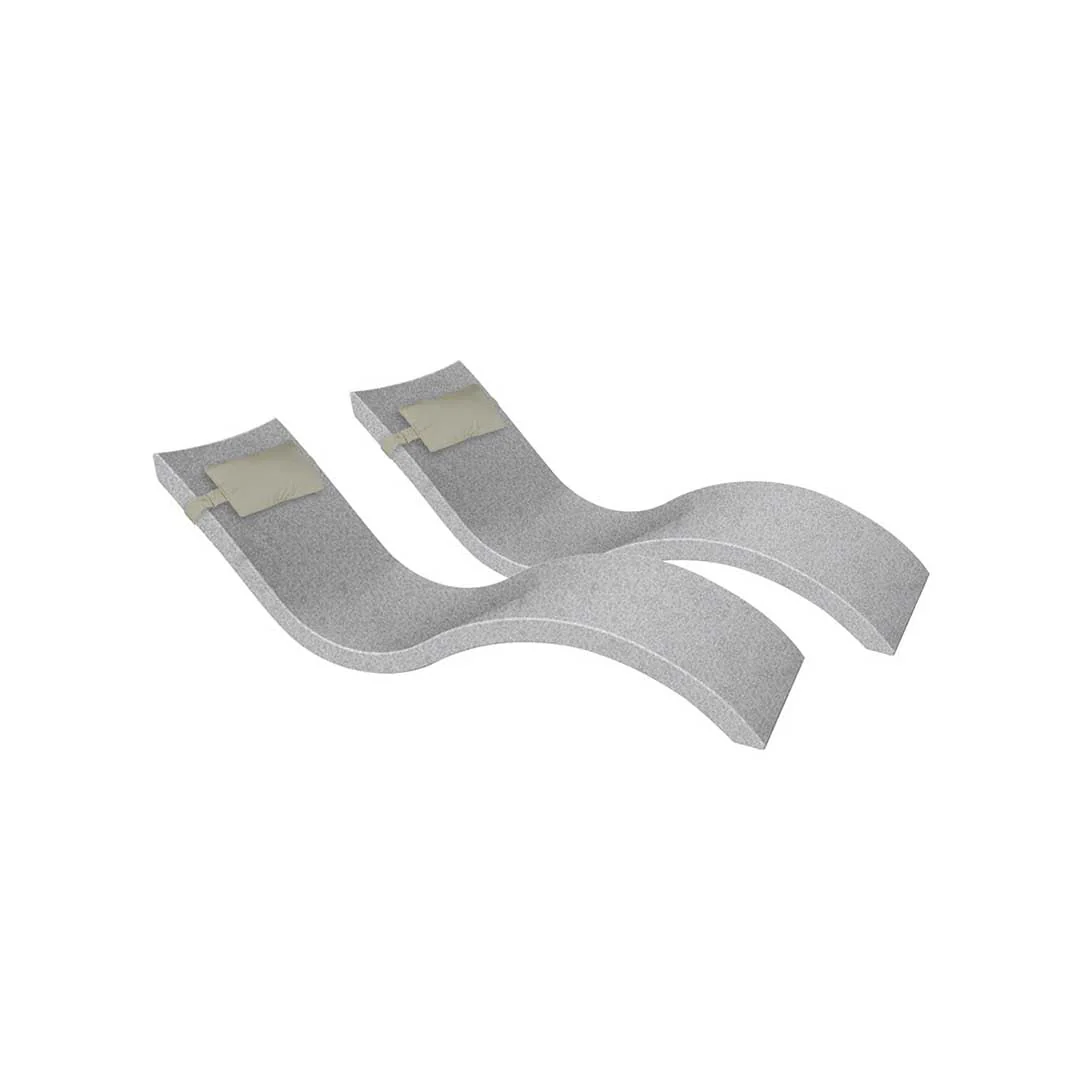Ledge Lounger Outdoor Escape Bundle - In-Pool & Patio Furniture (2 Signature Chaise Loungers & 2 Headrest Pillows) - Image 30