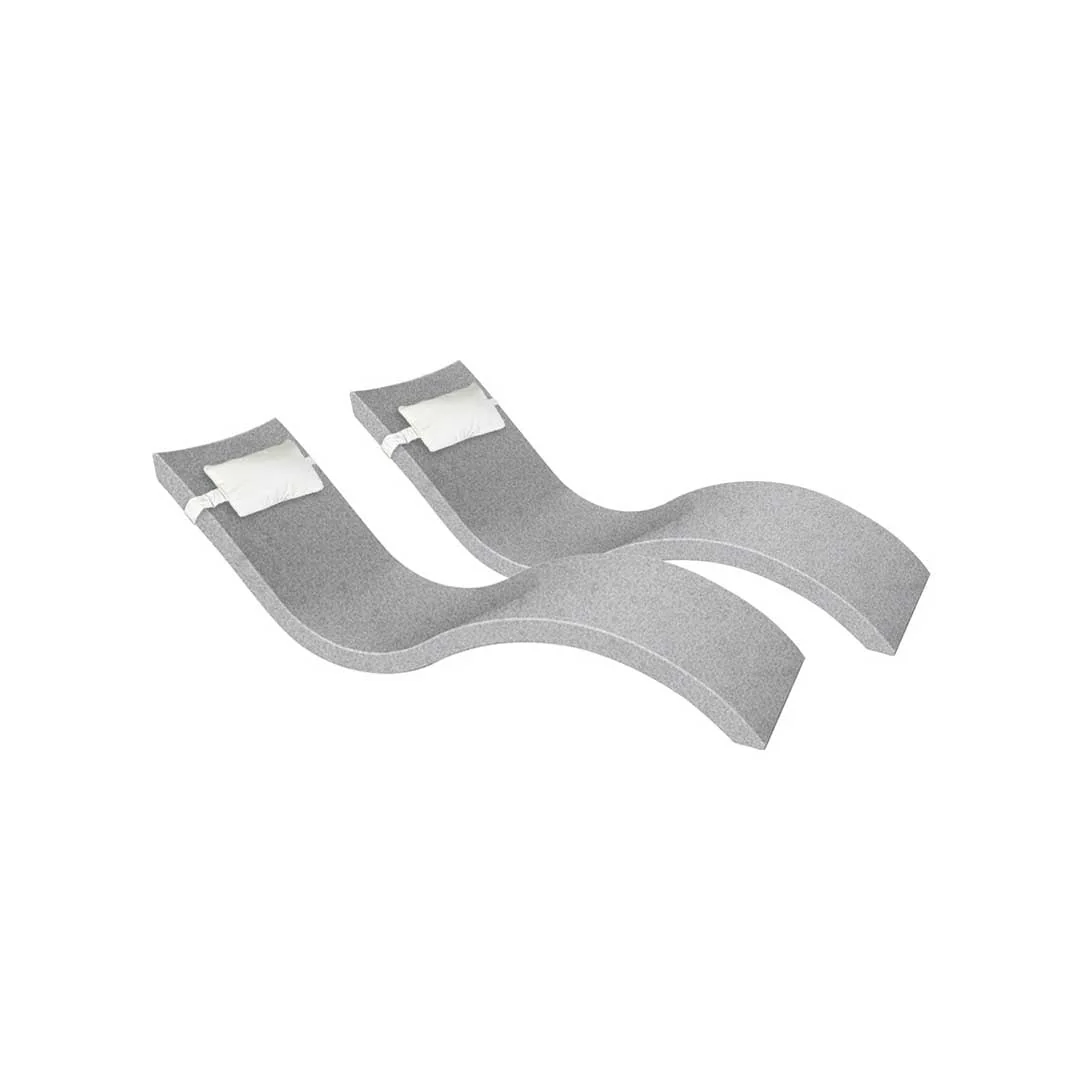Ledge Lounger Outdoor Escape Bundle - In-Pool & Patio Furniture (2 Signature Chaise Loungers & 2 Headrest Pillows) - Image 32