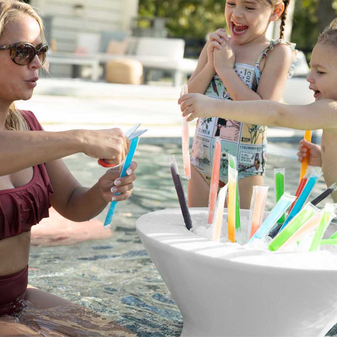 Ledge Lounger Relaxation Bundle - In-Pool & Patio Furniture (2 Signature Chairs & Ice Bin) - Image 3