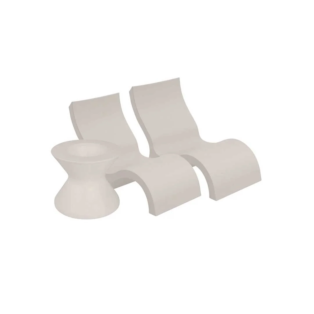 Ledge Lounger Relaxation Bundle - In-Pool & Patio Furniture (2 Signature Chairs & Ice Bin) - Image 6