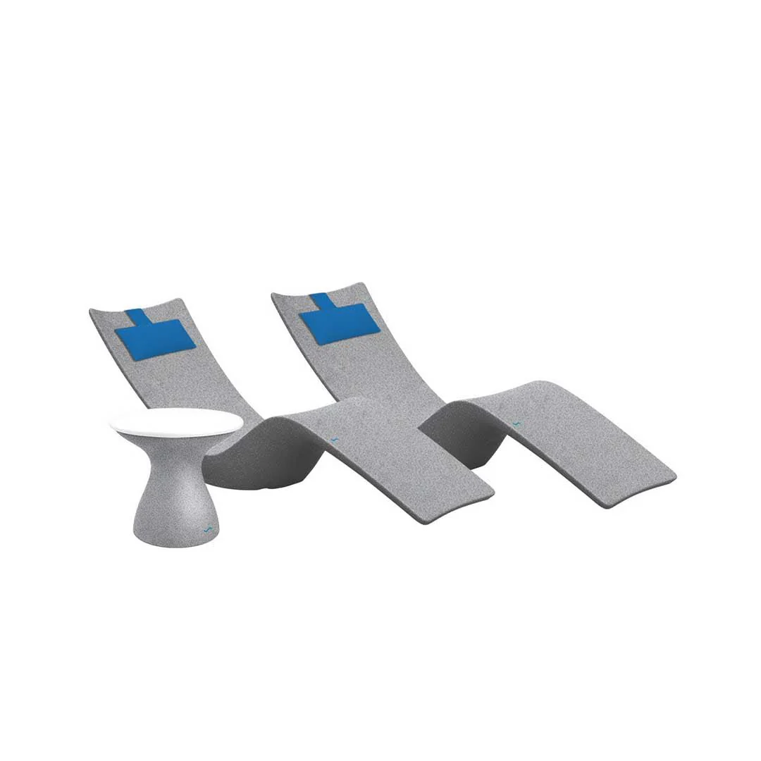 Ledge Lounger Resort Luxury Outdoor Paradise Bundle - In-Pool & Patio Furniture (2 Autograph Chaise Loungers, 2 Headrest Pillows, & Side Table) - Image 38