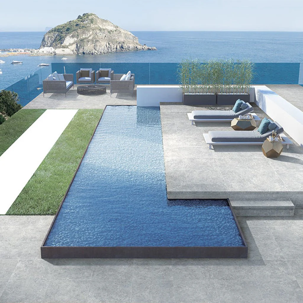 Legions Lunar Silver, 24" x 24" - 2CM Outdoor Porcelain Paver - Image 2