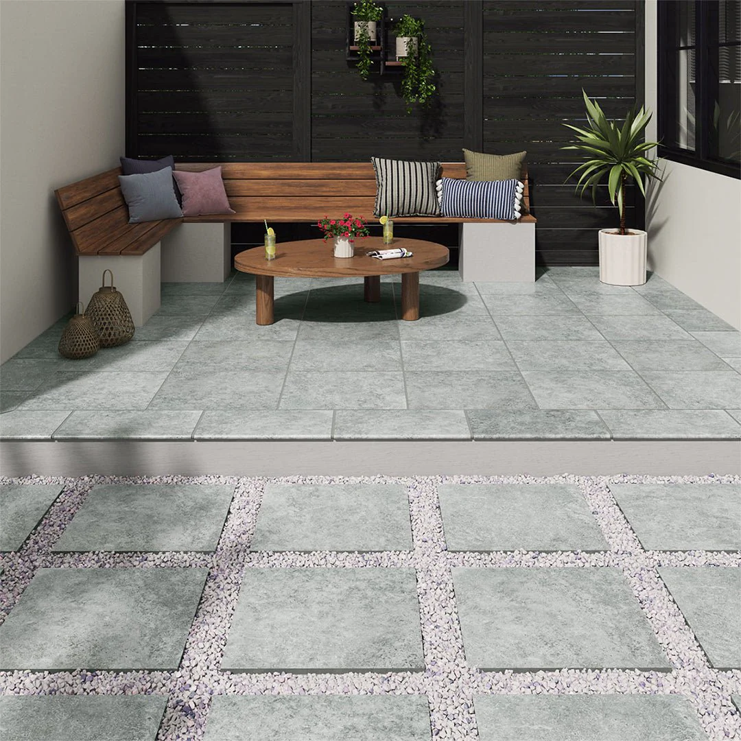 Legions Lunar Silver, 24" x 24" - 2CM Outdoor Porcelain Paver - Image 3