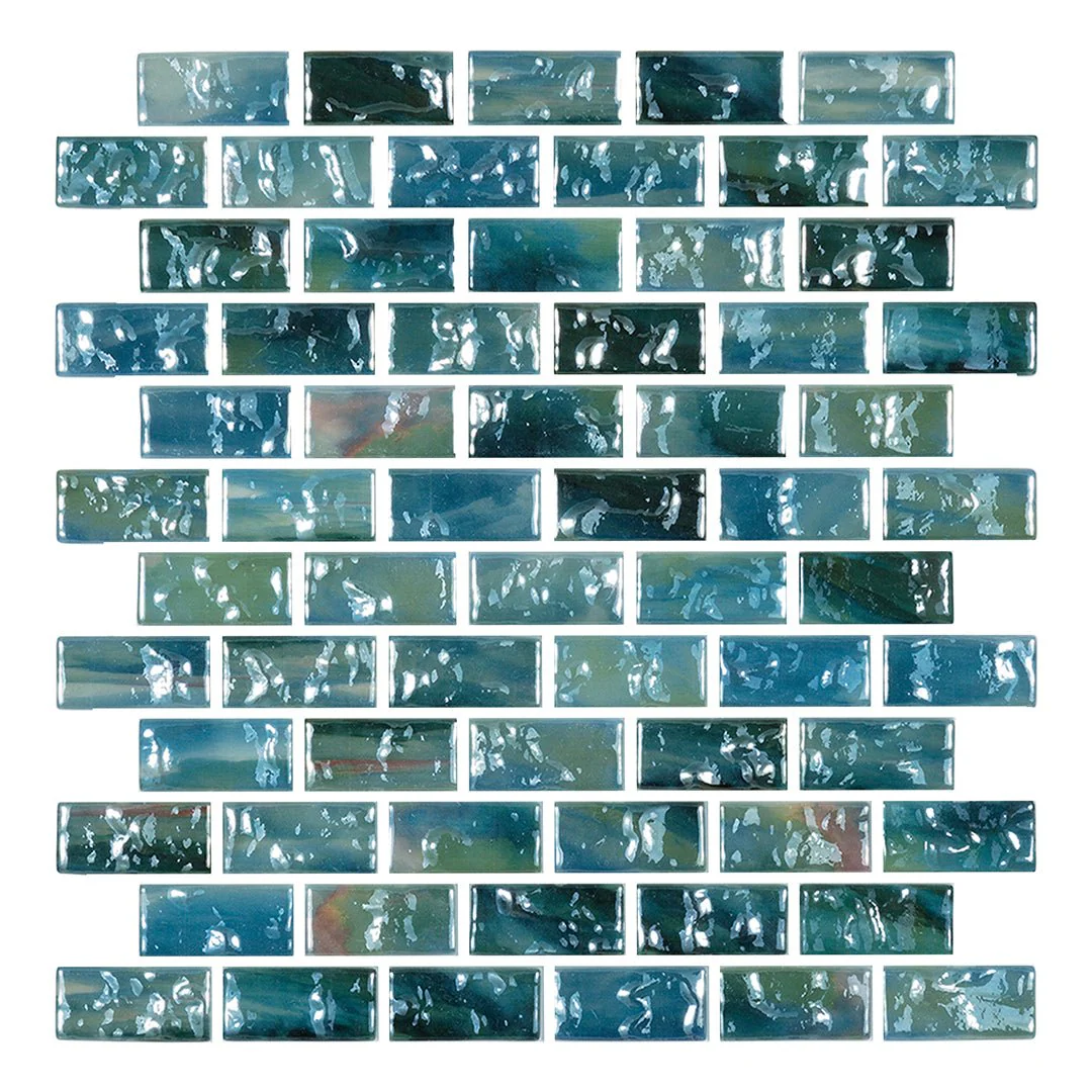 Level Watercolor, 1" x 2" - Glass Tile