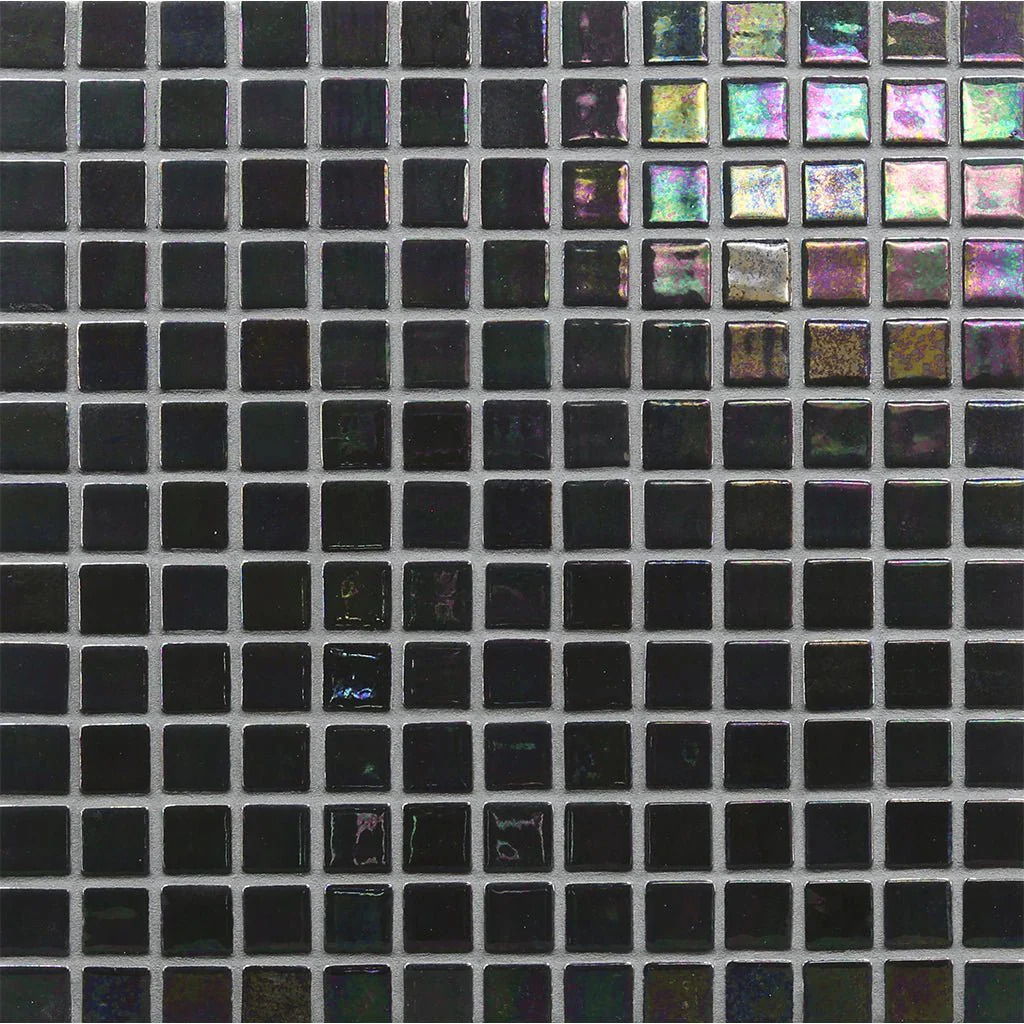 Licorice, 1" x 1" - Glass Tile