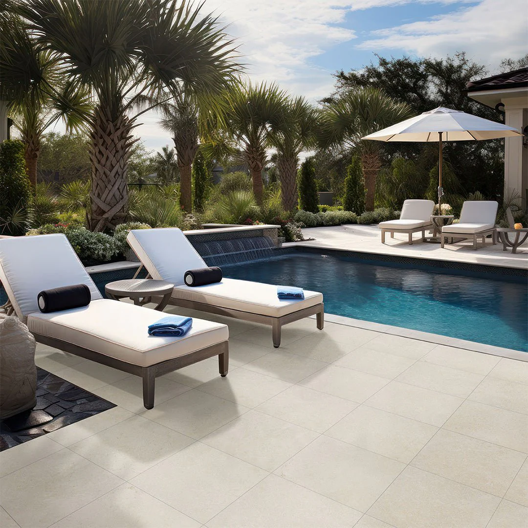 Living Style Cream, 24" x 24" - 2CM Outdoor Porcelain Paver - Image 4