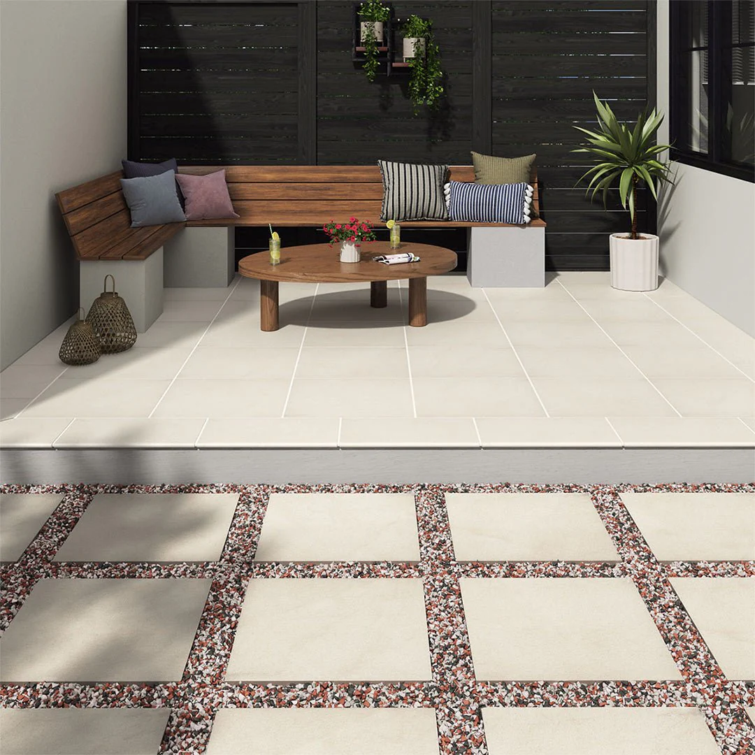 Living Style Cream, 24" x 24" - 2CM Outdoor Porcelain Paver - Image 8