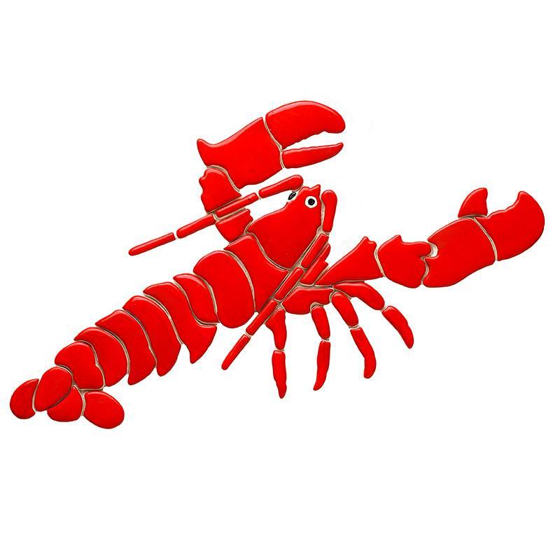 Lobster, Red - Pool Mosaic