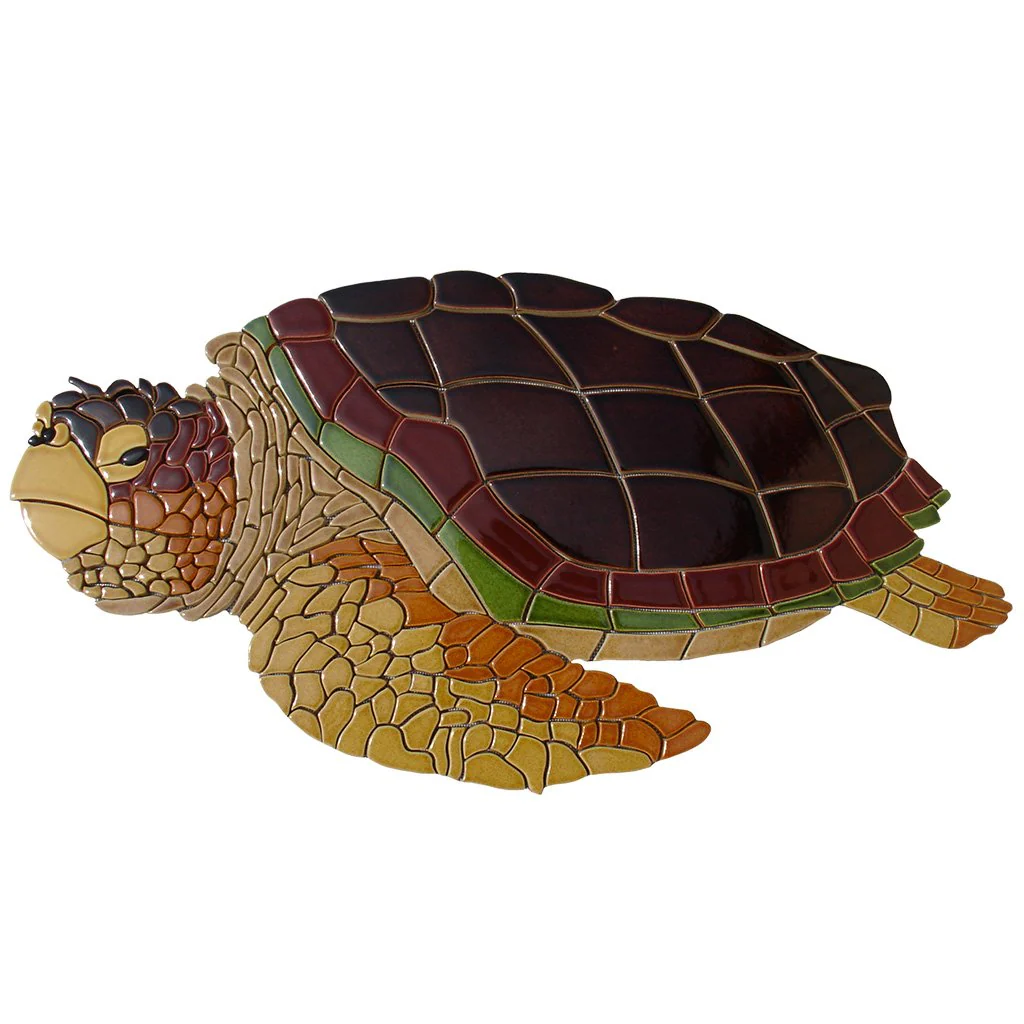 Loggerhead, Sideview (Special Order) - Pool Mosaic