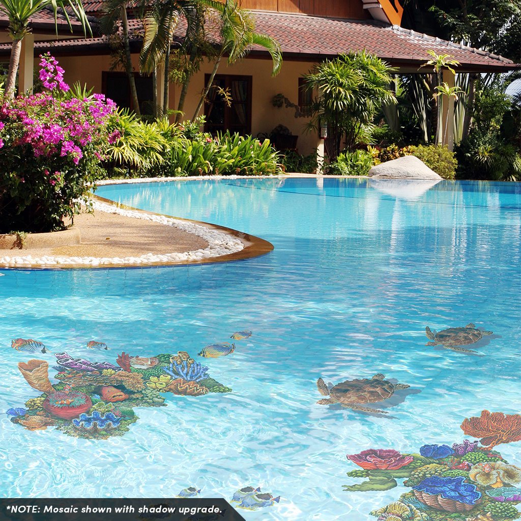 Loggerhead Turtle, Brown - Pool Mosaic - Image 3