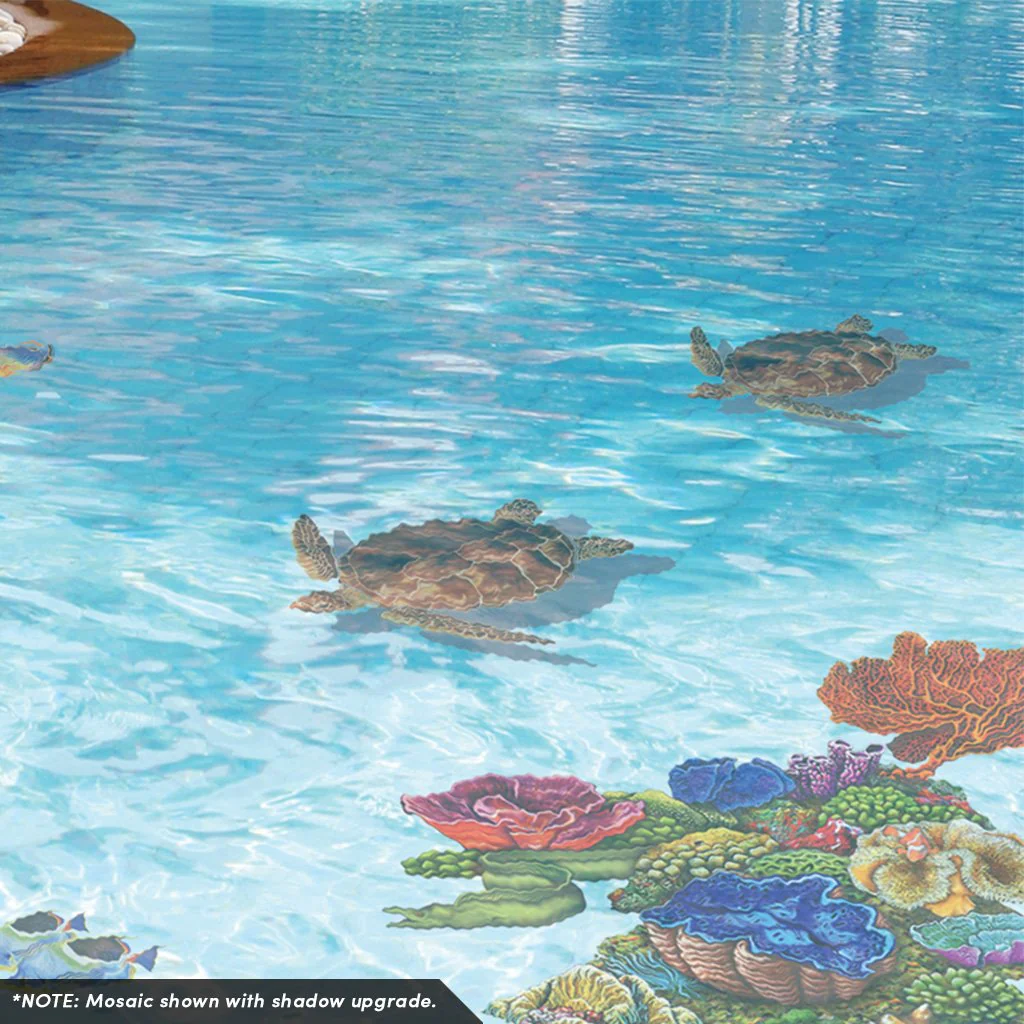 Loggerhead Turtle, Brown - Pool Mosaic - Image 4