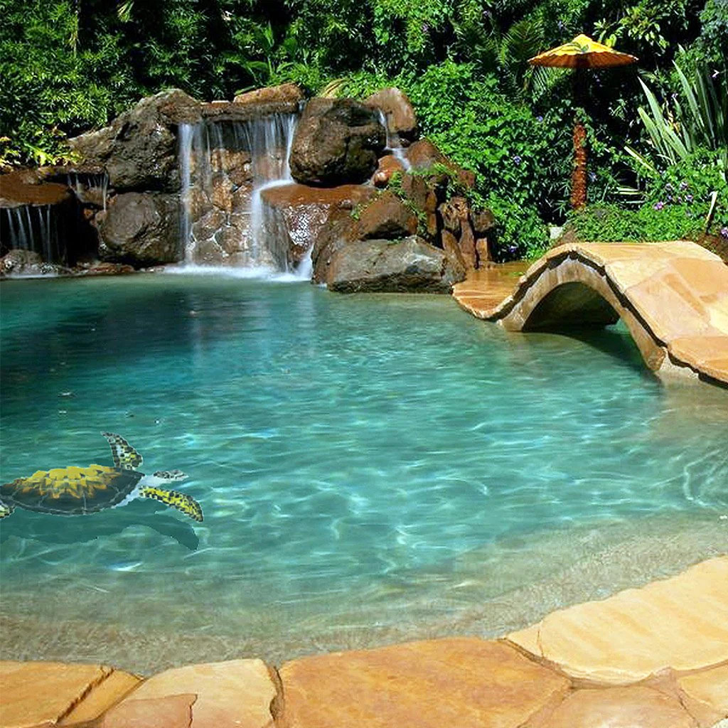 Loggerhead Turtle CC w/Shadow - Pool Mosaic - Image 2