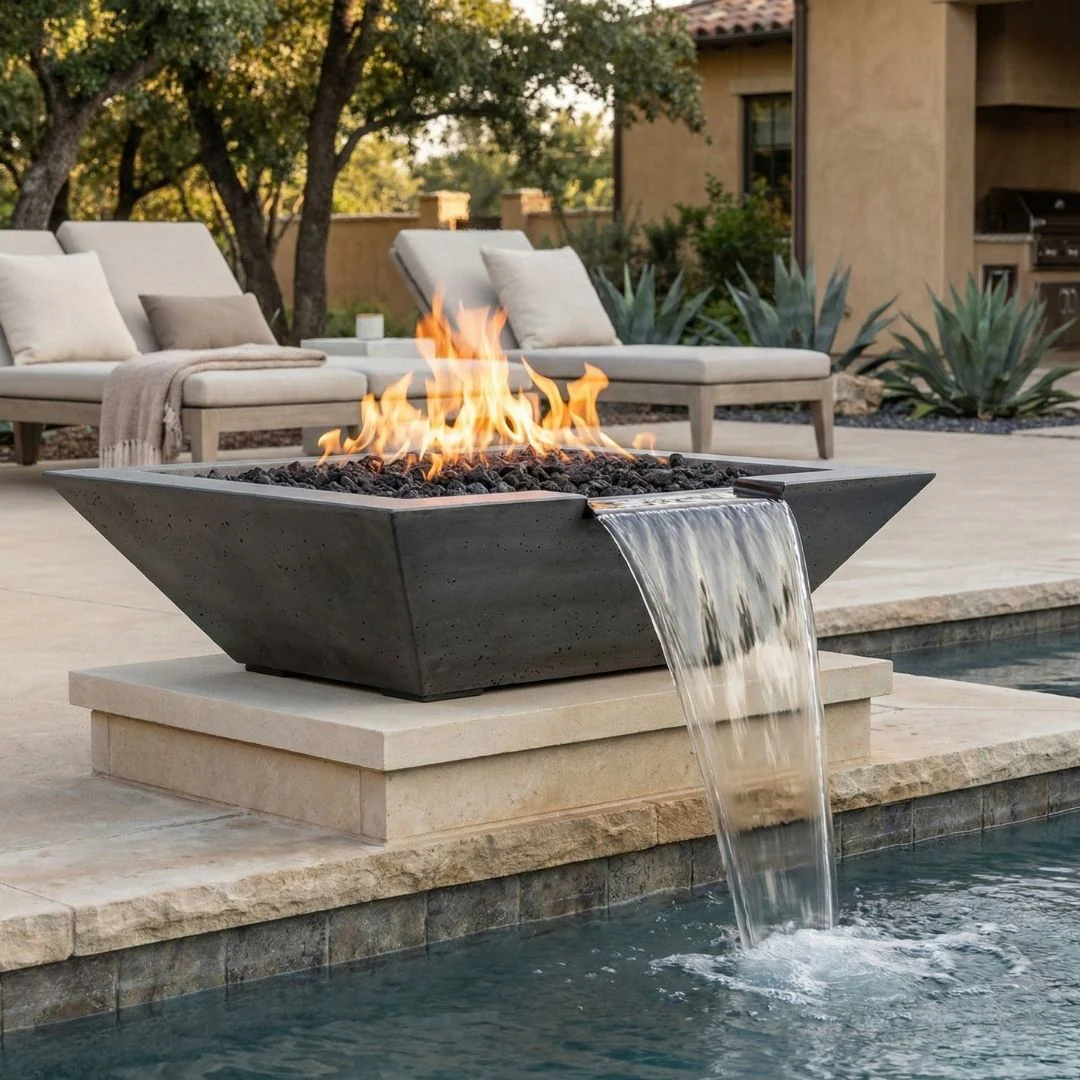 Lombard-P Fire/Water Bowl - Gas Fire Feature - Image 3