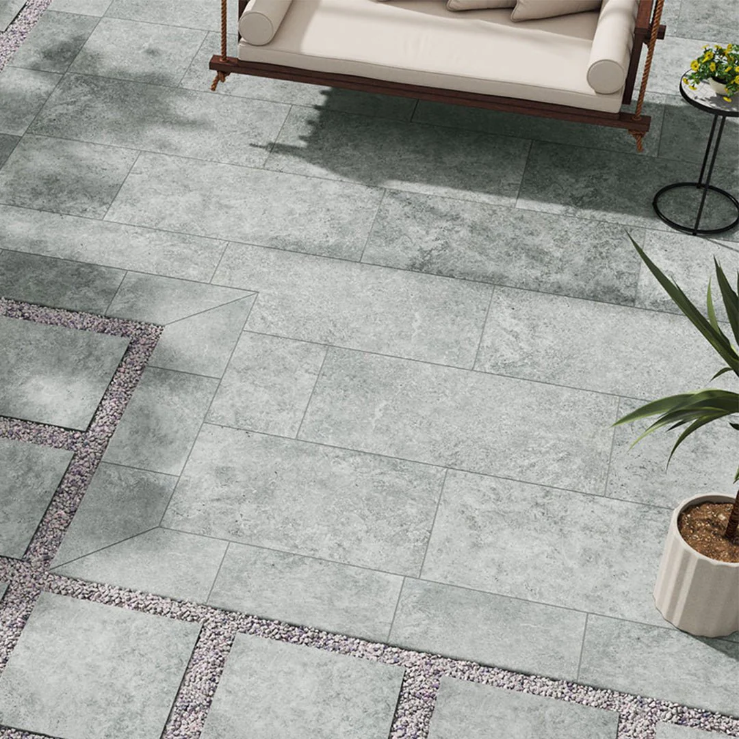 Legions Lunar Silver, 24" x 48" - 2CM Outdoor Porcelain Paver - Image 2