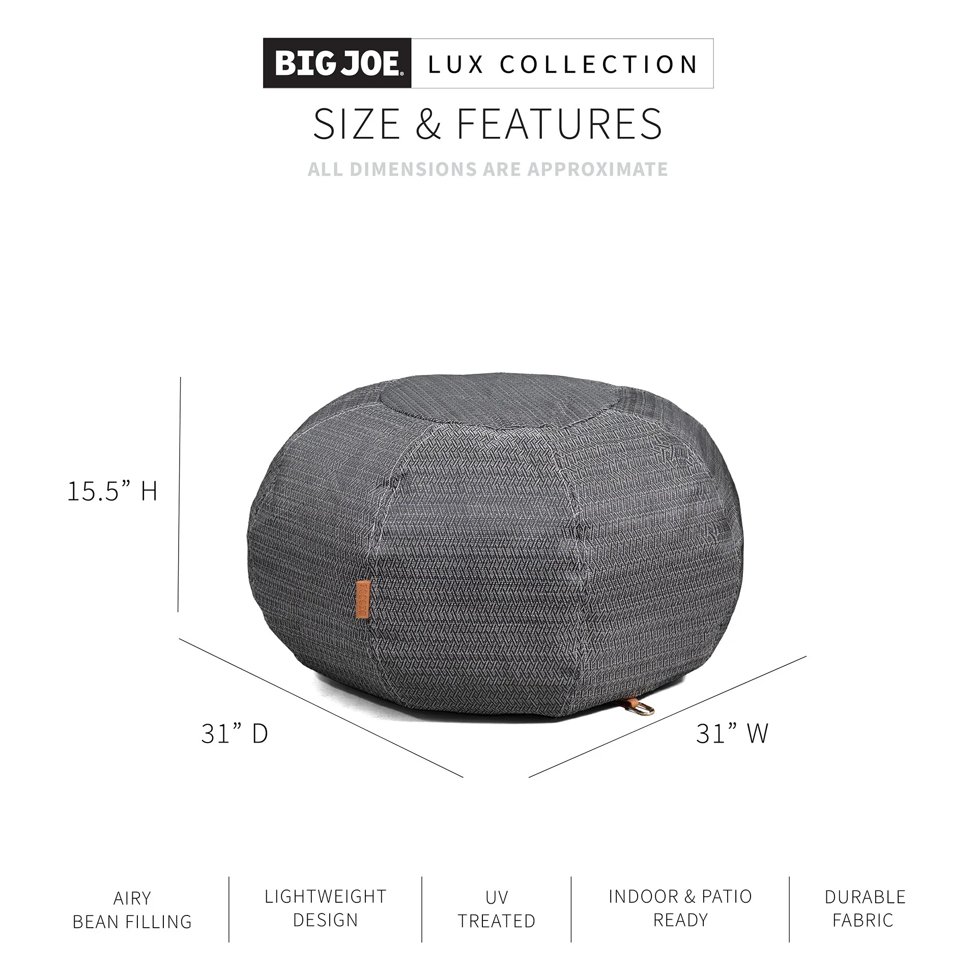 Lux Pouf - Patio Accessory - Image 2