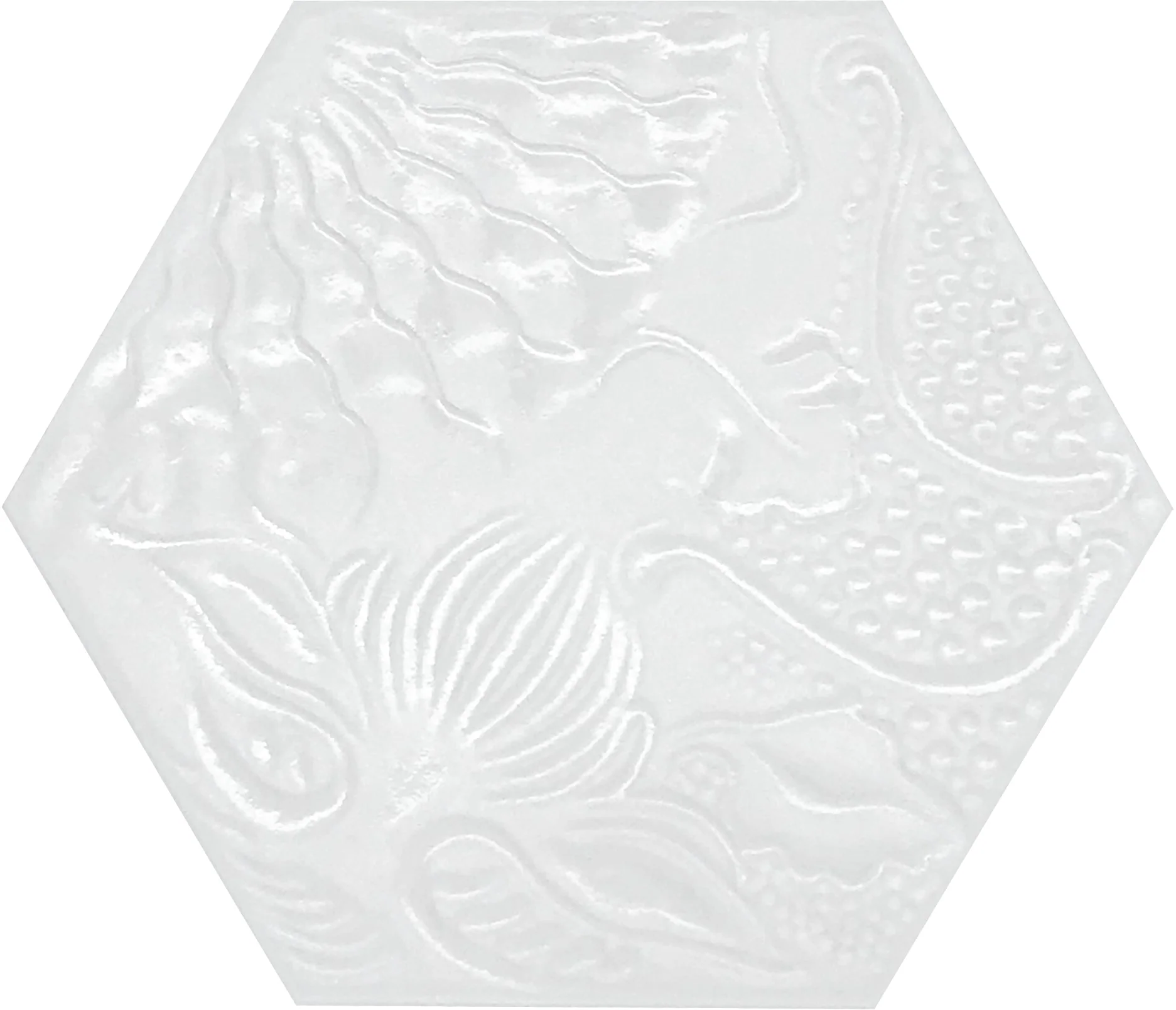 Lux White, Hexagon - Porcelain Tile