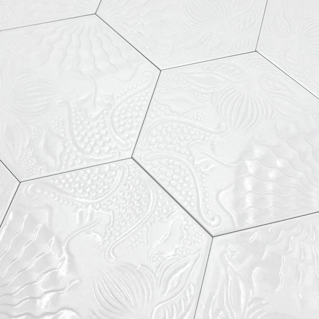 Lux White, Hexagon - Porcelain Tile - Image 3
