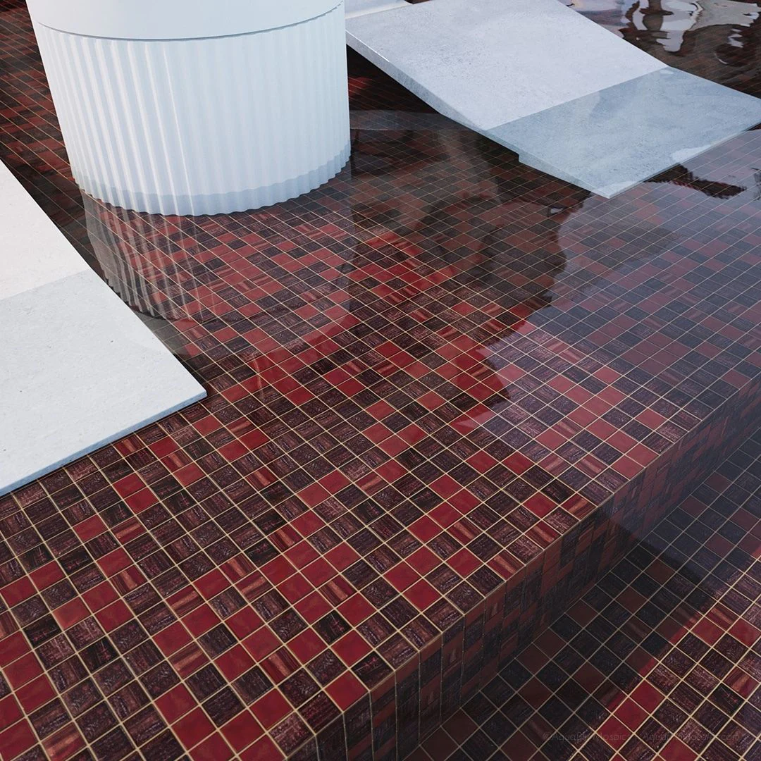Madagascar, 3/4" x  3/4" Glass  Tile - Image 3