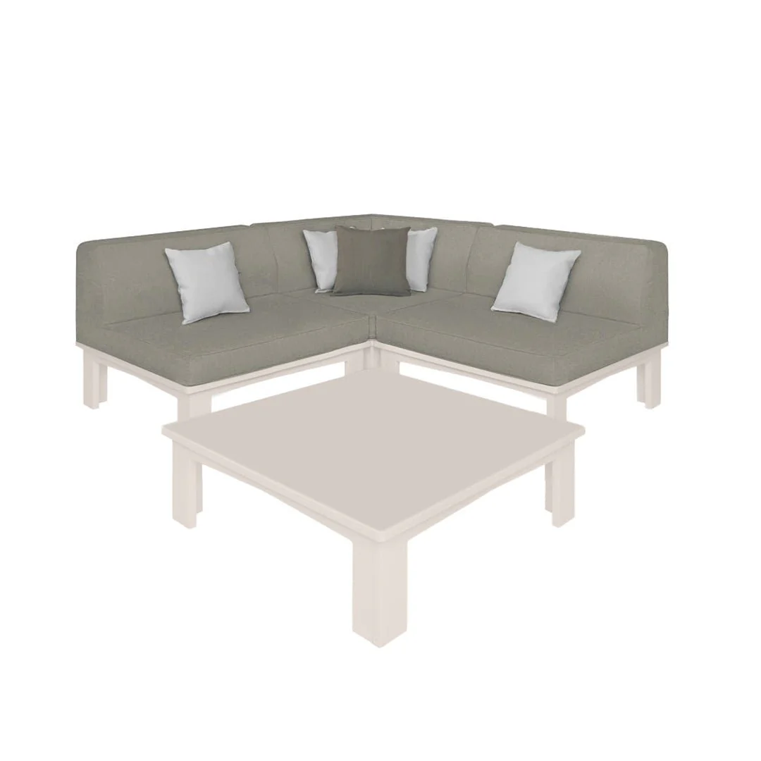 Ledge Lounger Mainstay Sectional 4 Piece Diamond - Patio Furniture Set - Image 10