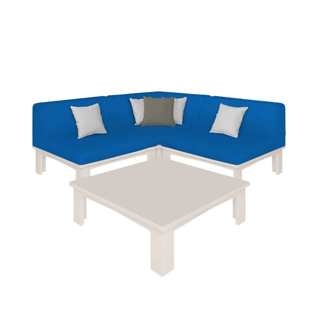 Ledge Lounger Mainstay Sectional 4 Piece Diamond - Patio Furniture Set - Image 11
