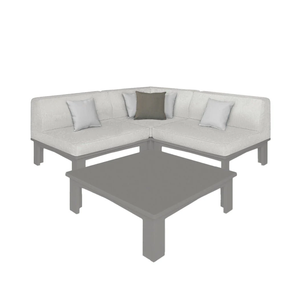 Ledge Lounger Mainstay Sectional 4 Piece Diamond - Patio Furniture Set - Image 13