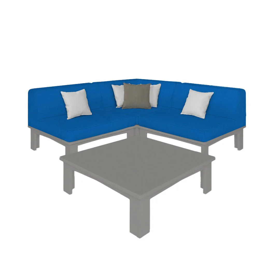 Ledge Lounger Mainstay Sectional 4 Piece Diamond - Patio Furniture Set - Image 17