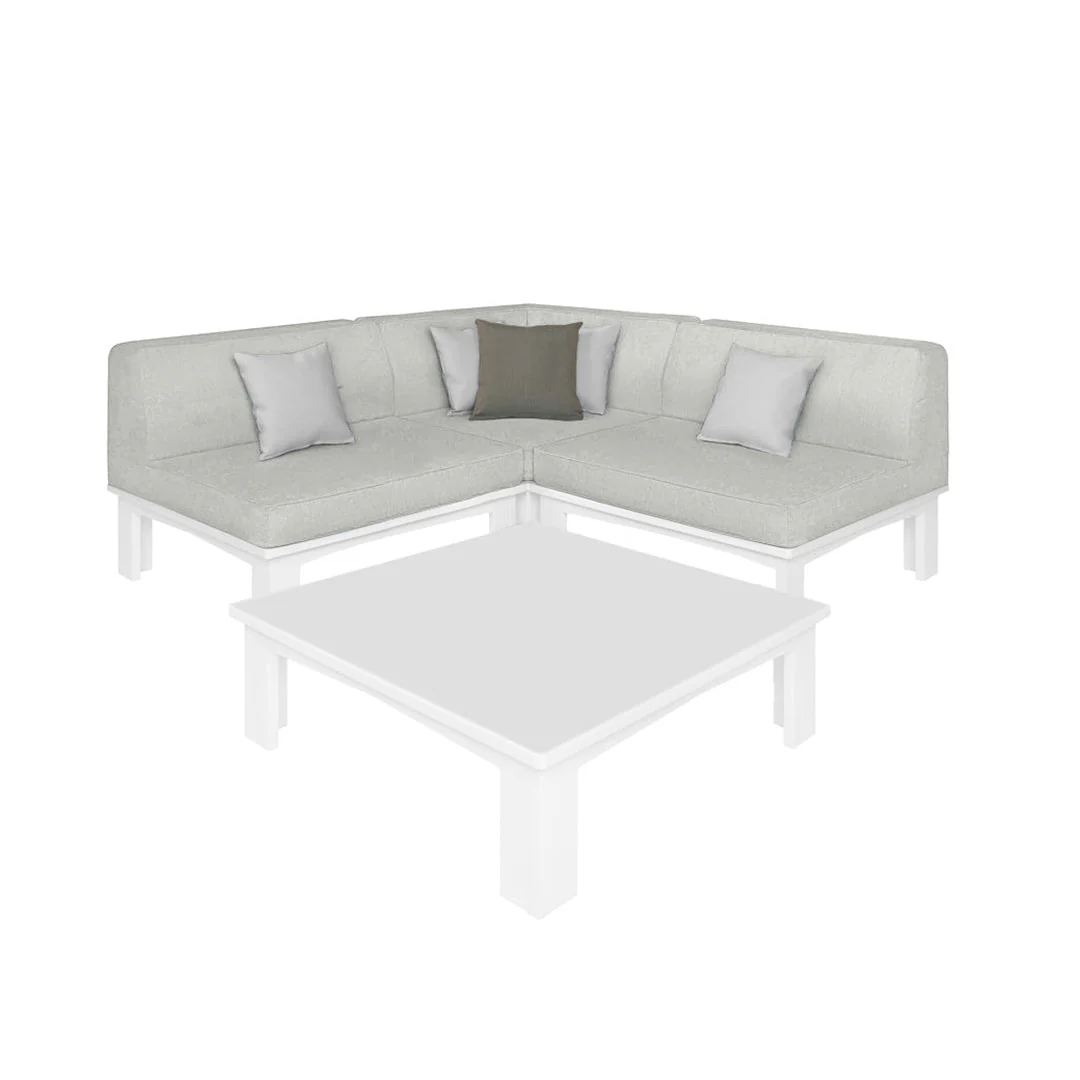 Ledge Lounger Mainstay Sectional 4 Piece Diamond - Patio Furniture Set - Image 2