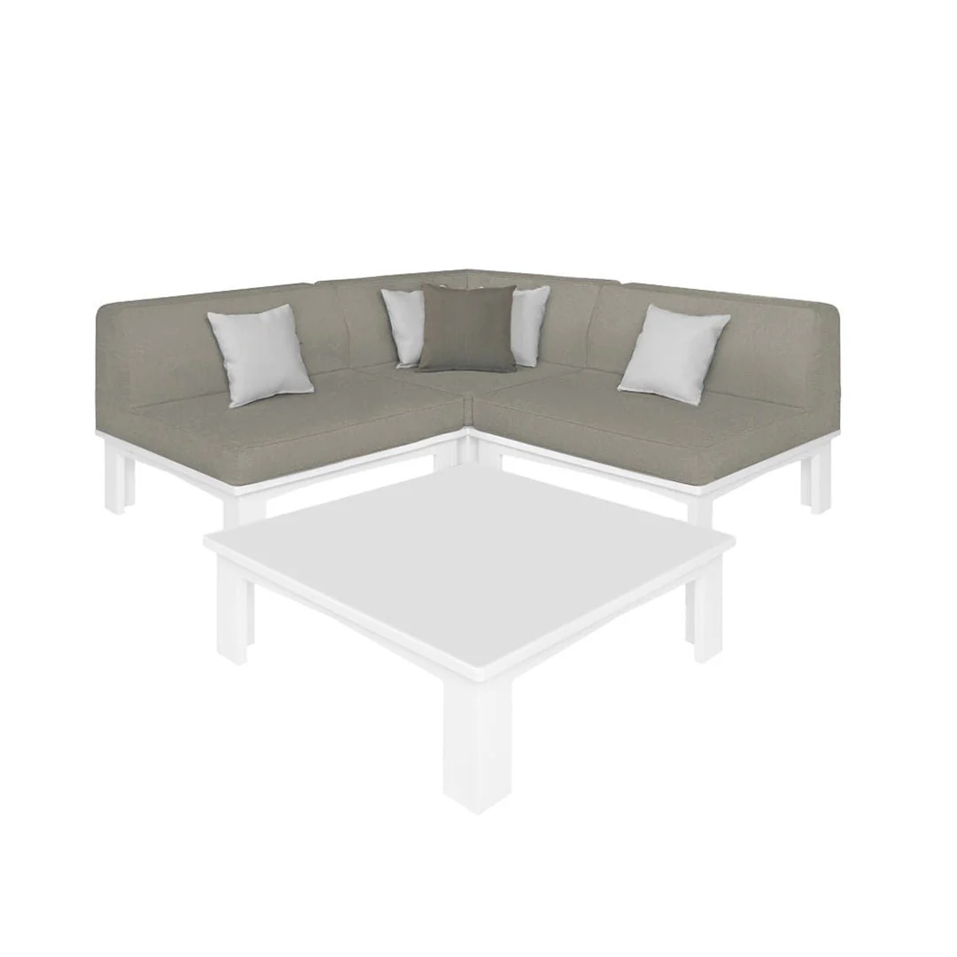 Ledge Lounger Mainstay Sectional 4 Piece Diamond - Patio Furniture Set - Image 4
