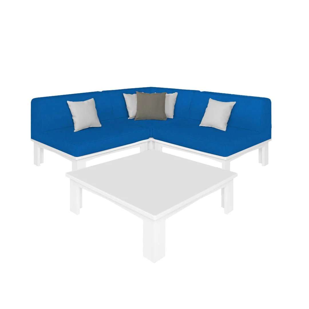 Ledge Lounger Mainstay Sectional 4 Piece Diamond - Patio Furniture Set - Image 5