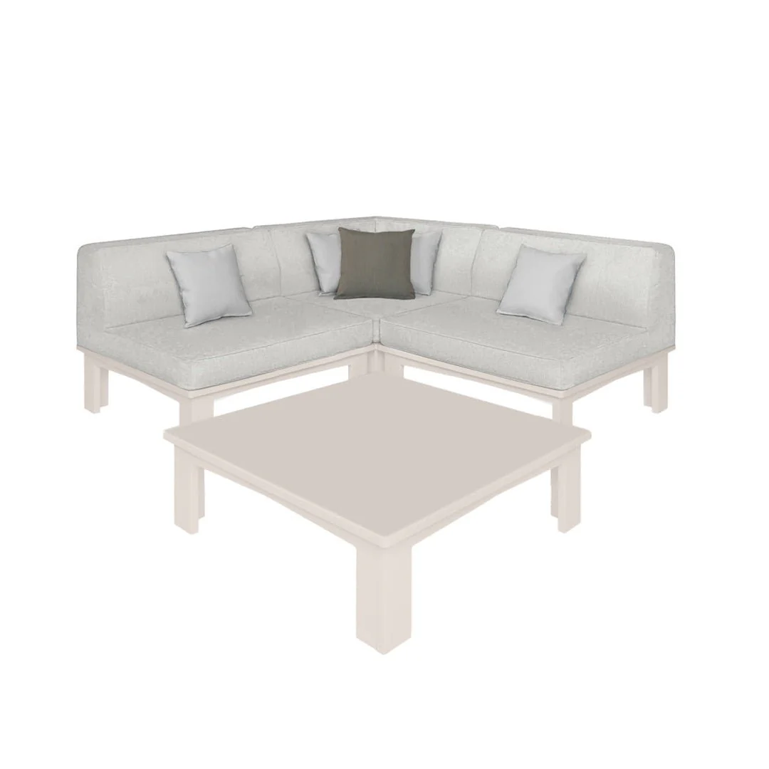 Ledge Lounger Mainstay Sectional 4 Piece Diamond - Patio Furniture Set - Image 7
