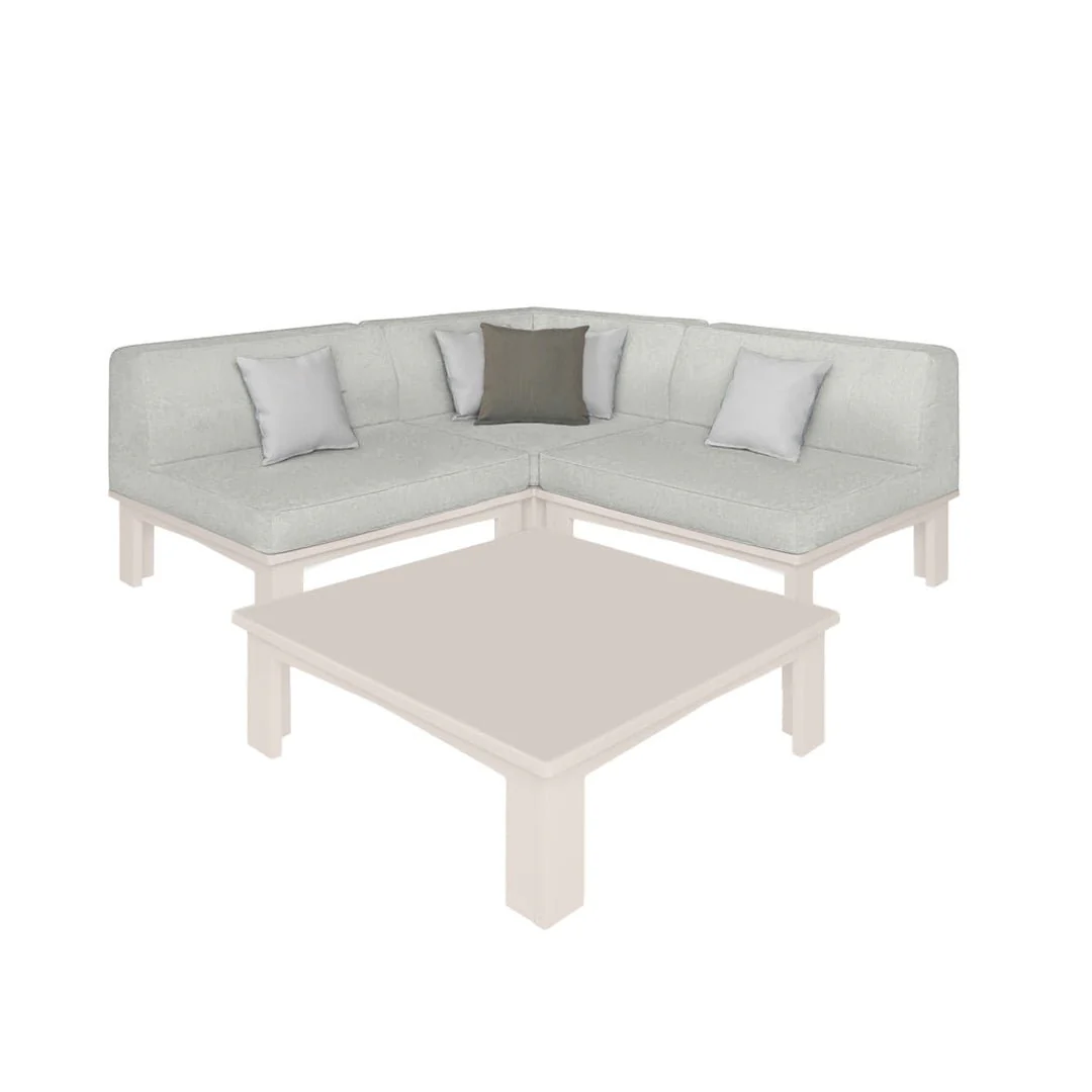 Ledge Lounger Mainstay Sectional 4 Piece Diamond - Patio Furniture Set - Image 8